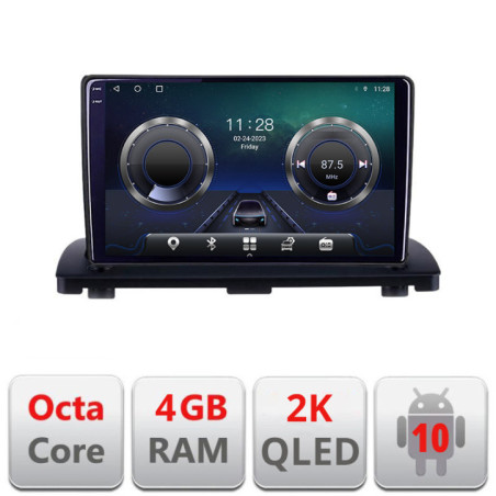 Navigatie dedicata Volvo XC90 C-173 Android Octa Core Ecran 2K QLED GPS  4G 4+32GB 360 KIT-173+EDT-E409-2K