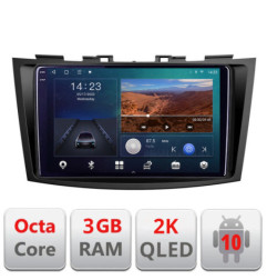 Navigatie dedicata Suzuki Swift 2010-2017 B-179  Android Ecran 2K QLED octa core 3+32 carplay android auto KIT-179+EDT-E309V3-2K