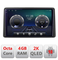 Navigatie dedicata Dacia Duster 2018- C-199 Android Octa Core Ecran 2K QLED GPS  4G 4+32GB 360 KIT-199+EDT-E410-2K