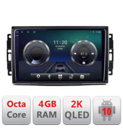 Navigatie dedicata CHRYSLER Jeep Manual C-202 Android Octa Core Ecran 2K QLED GPS  4G 4+32GB 360 KIT-202+EDT-E410-2K