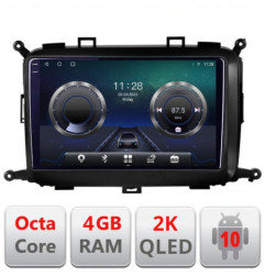 Navigatie dedicata Kia Carens 2013-2018 C-2023 Android Octa Core Ecran 2K QLED GPS  4G 4+32GB 360 KIT-2023+EDT-E409-2K