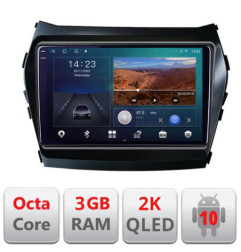 Navigatie dedicata Hyundai Santa Fe IX45 2012-2017 B-209  Android Ecran 2K QLED octa core 3+32 carplay android auto KIT-209+EDT-E309V3-2K