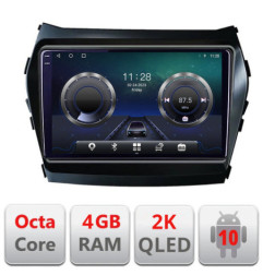 Navigatie dedicata Hyundai IX45 Santa Fe 2013-2015 C-209 Android Octa Core Ecran 2K QLED GPS  4G 4+32GB 360 KIT-209+EDT-E409-2K