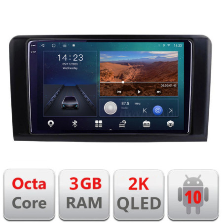 Navigatie dedicata Mercedes ML GL B-213  Android Ecran 2K QLED octa core 3+32 carplay android auto KIT-213+EDT-E309V3-2K