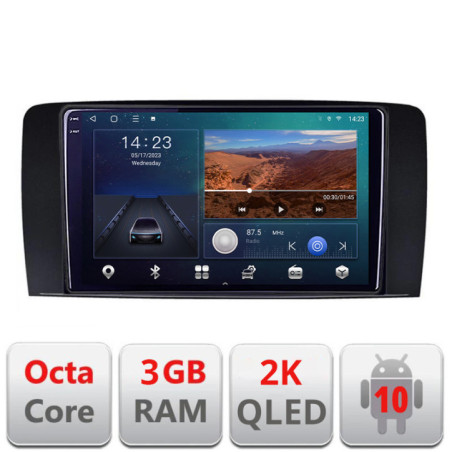 Navigatie dedicata Mercedes Clasa R B-215  Android Ecran 2K QLED octa core 3+32 carplay android auto KIT-215+EDT-E309V3-2K