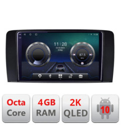 Navigatie dedicata Mercedes Clasa R C-215 Android Octa Core Ecran 2K QLED GPS  4G 4+32GB 360 KIT-215+EDT-E409-2K