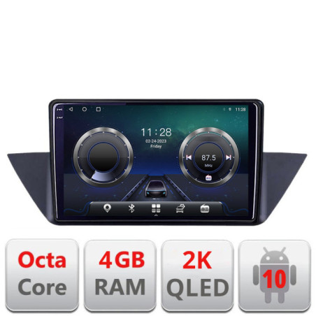 Navigatie dedicata BMW X1 E84 C-219 Android Octa Core Ecran 2K QLED GPS  4G 4+32GB 360 KIT-219+EDT-E410-2K