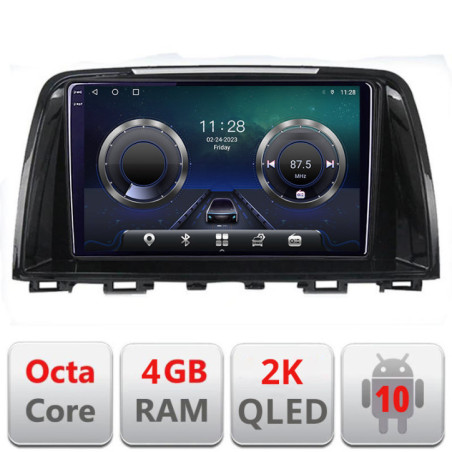 Navigatie dedicata Mazda 6 2013-2017 C-223 Android Octa Core Ecran 2K QLED GPS  4G 4+32GB 360 KIT-223+EDT-E409-2K