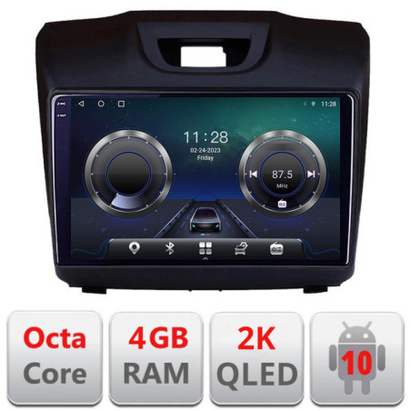 Navigatie dedicata Isuzu D-Max C-2234 Android Octa Core Ecran 2K QLED GPS  4G 4+32GB 360 KIT-2234+EDT-E409-2K