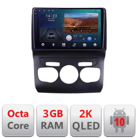 Navigatie dedicata Citroen C4 2011-2016 Quad Core B-241  Android Ecran 2K QLED octa core 3+32 carplay android auto KIT-241+EDT-E310V3-2K
