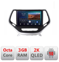 Navigatie dedicata  Jeep Cherokee 2014-2019 B-248  Android Ecran 2K QLED octa core 3+32 carplay android auto KIT-248+EDT-E310V3-2K
