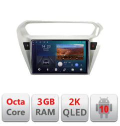 Navigatie dedicata Peugeot 301 Citroen C-Elisee B-301  Android Ecran 2K QLED octa core 3+32 carplay android auto KIT-301+EDT-E309V3-2K