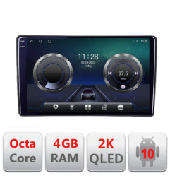 Navigatie dedicata Peugeot 307 C-307 Android Octa Core Ecran 2K QLED GPS  4G 4+32GB 360 KIT-307+EDT-E409-2K