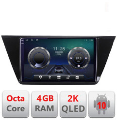 Navigatie dedicata Volkswagen Touran 2016- C-3144 Android Octa Core Ecran 2K QLED GPS  4G 4+32GB 360 KIT-3144+EDT-E410-2K