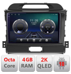 Navigatie dedicata Kia Sportage 2010- C-325 Android Octa Core Ecran 2K QLED GPS  4G 4+32GB 360 KIT-325+EDT-E409-2K
