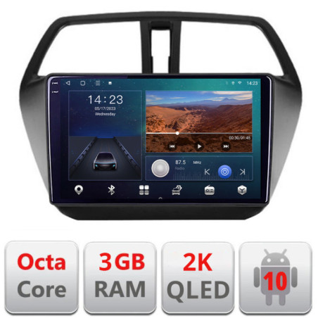 Navigatie dedicata Suzuki S-Cross Quad Core B-337  Android Ecran 2K QLED octa core 3+32 carplay android auto KIT-337+EDT-E309V3-2K