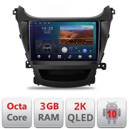 Navigatie dedicata Hyundai Elantra 2013-2015 B-359  Android Ecran 2K QLED octa core 3+32 carplay android auto KIT-359+EDT-E309V3-2K