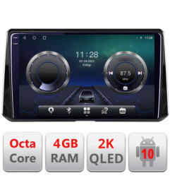 Navigatie dedicata Toyota Auris 2018- C-388 Android Octa Core Ecran 2K QLED GPS  4G 4+32GB 360 KIT-388+EDT-E410-2K