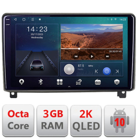 Navigatie dedicata Peugeot 407 2004-2011   Android Ecran 2K QLED octa core 3+32 carplay android auto KIT-407+EDT-E309V3-2K