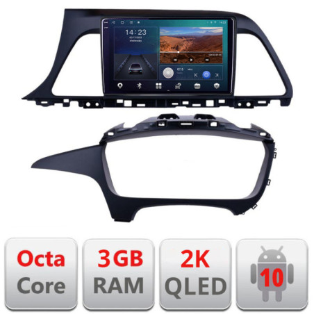 Navigatie dedicata Hyundai Sonata B-417  Android Ecran 2K QLED octa core 3+32 carplay android auto KIT-417+EDT-E309V3-2K