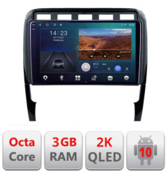 Navigatie dedicata Porsche Cayenne 2002-2011 B-443  Android Ecran 2K QLED octa core 3+32 carplay android auto KIT-443+EDT-E309V3-2K