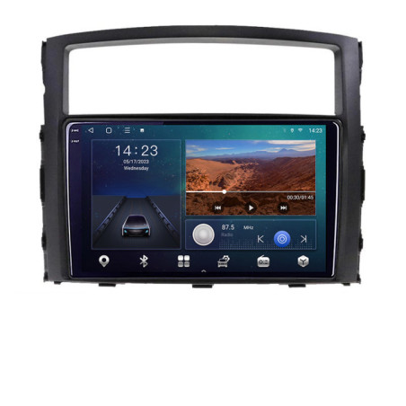 Navigatie dedicata Mitsubishi Pajero B-452  Android Ecran 2K QLED octa core 3+32 carplay android auto KIT-452+EDT-E309V3-2K