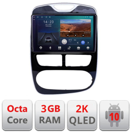 Navigatie dedicata Renault Clio 4 V1 B-467  Android Ecran 2K QLED octa core 3+32 carplay android auto KIT-467+EDT-E310V3-2K