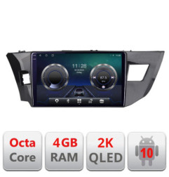 Navigatie dedicata Toyota Corolla 2013-2017 C-470 Android Octa Core Ecran 2K QLED GPS  4G 4+32GB 360 KIT-470+EDT-E410-2K