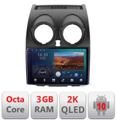 Navigatie dedicata Nissan Qashqai B-499  Android Ecran 2K QLED octa core 3+32 carplay android auto KIT-499+EDT-E309V3-2K