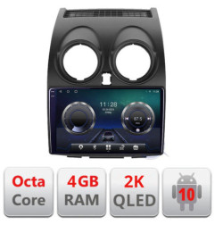 Navigatie dedicata Nissan Qashqai C-499 Android Octa Core Ecran 2K QLED GPS  4G 4+32GB 360 KIT-499+EDT-E409-2K