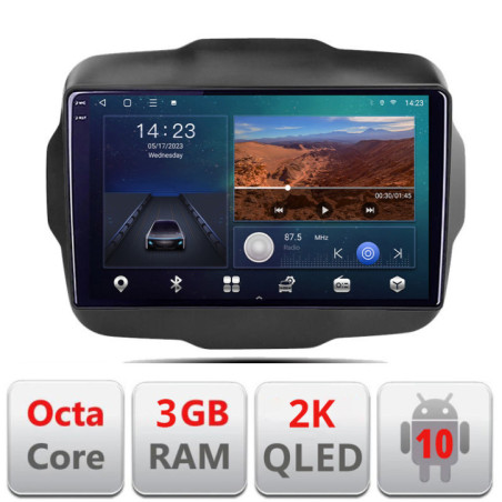 Navigatie dedicata Jeep Renegade 2015-2020 B-500  Android Ecran 2K QLED octa core 3+32 carplay android auto KIT-500+EDT-E309V3-2K