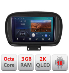 Navigatie dedicata Fiat 500 2014- B-539  Android Ecran 2K QLED octa core 3+32 carplay android auto KIT-539+EDT-E309V3-2K