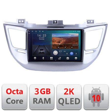 Navigatie dedicata Hyundai Tucson B-546  Android Ecran 2K QLED octa core 3+32 carplay android auto KIT-546+EDT-E309V3-2K