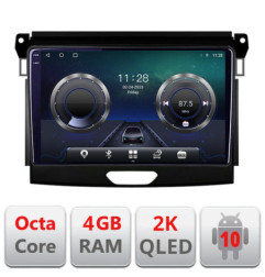 Navigatie dedicata Ford Ranger C-574  Android Octa Core Ecran 2K QLED GPS  4G 4+32GB 360 KIT-574+EDT-E409-2K