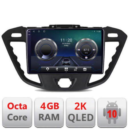 Navigatie dedicata Ford Transit C-845 Android Octa Core Ecran 2K QLED GPS  4G 4+32GB 360 KIT-845+EDT-E409-2K