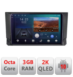 Navigatie dedicata Seat Arona  Android Ecran 2K QLED octa core 3+32 carplay android auto kit-arona+EDT-E309V3-2K
