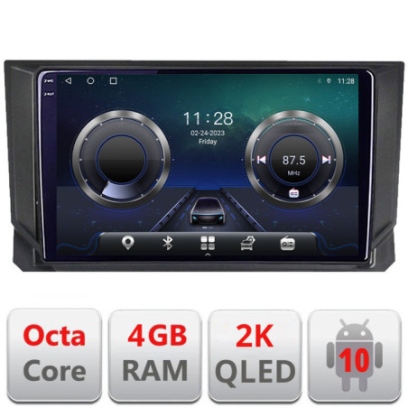 Navigatie dedicata Seat Arona  Android Octa Core Ecran 2K QLED GPS  4G 4+32GB 360 kit-arona+EDT-E409-2K
