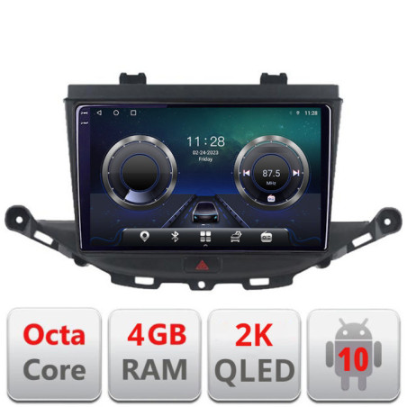 Navigatie dedicata Opel Astra K C-ASTRAK Android Octa Core Ecran 2K QLED GPS  4G 4+32GB 360 KIT-ASTRAK+EDT-E409-2K