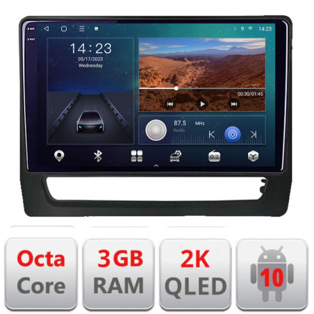 Navigatie dedicata Mitsubishi ASX 2020 B-asx2020  Android Ecran 2K QLED octa core 3+32 carplay android auto kit-asx2020+EDT-E310V3-2K