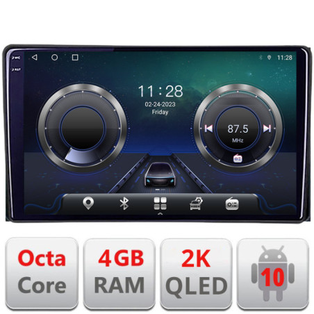 Navigatie dedicata Toyota Auris 2007-2013 C-auris-2013 Android Octa Core Ecran 2K QLED GPS  4G 4+32GB 360 kit-auris-2013+EDT-E410-2K