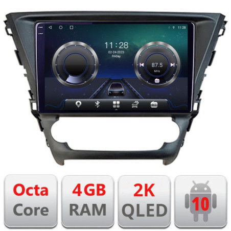 Navigatie dedicata Toyota Avensis 2015-2019  Android Octa Core Ecran 2K QLED GPS  4G 4+32GB 360 KIT-avensis-15+EDT-E409-2K