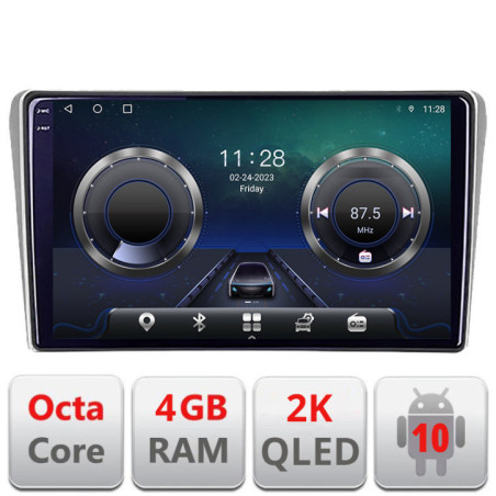 Navigatie dedicata Toyota Avensis 2003-2008 C-avensis03 Android Octa Core Ecran 2K QLED GPS  4G 4+32GB 360 kit-avensis03+EDT-E409-2K