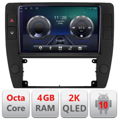 Navigatie dedicata Passat B5 1997-2004  Android Octa Core Ecran 2K QLED GPS  4G 4+32GB 360 kit-b5+EDT-E409-2K