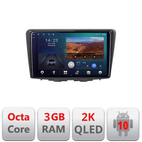 Navigatie dedicata Suzuki Baleno B-baleno  Android Ecran 2K QLED octa core 3+32 carplay android auto kit-baleno+EDT-E309V3-2K