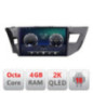 Navigatie dedicata Toyota Corolla 2013-2017 C-470 Android Octa Core Ecran 2K QLED GPS  4G 4+32GB 360 KIT-470+EDT-E410-2K