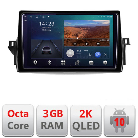 Navigatie dedicata Toyota Camry 2021- B-camry2021  Android Ecran 2K QLED octa core 3+32 carplay android auto kit-camry2021+EDT-E310V3-2K