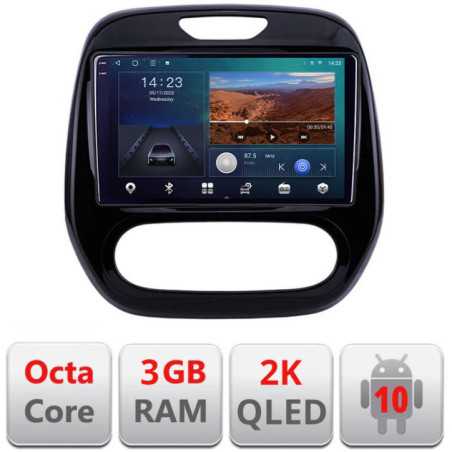 Navigatie dedicata Renault Captur B-CAPTUR  Android Ecran 2K QLED octa core 3+32 carplay android auto KIT-CAPTUR+EDT-E309V3-2K