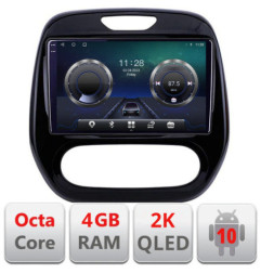 Navigatie dedicata Renault Captur C-CAPTUR Android Octa Core Ecran 2K QLED GPS  4G 4+32GB 360 KIT-CAPTUR+EDT-E409-2K