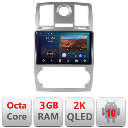 Navigatie dedicata Chrysler 300C 2004-2008 B-CH06  Android Ecran 2K QLED octa core 3+32 carplay android auto KIT-CH06+EDT-E309V3-2K