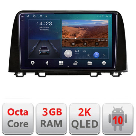 Navigatie dedicata Honda CRV 2016-2022 B-CRV19  Android Ecran 2K QLED octa core 3+32 carplay android auto KIT-crv19+EDT-E309V3-2K
